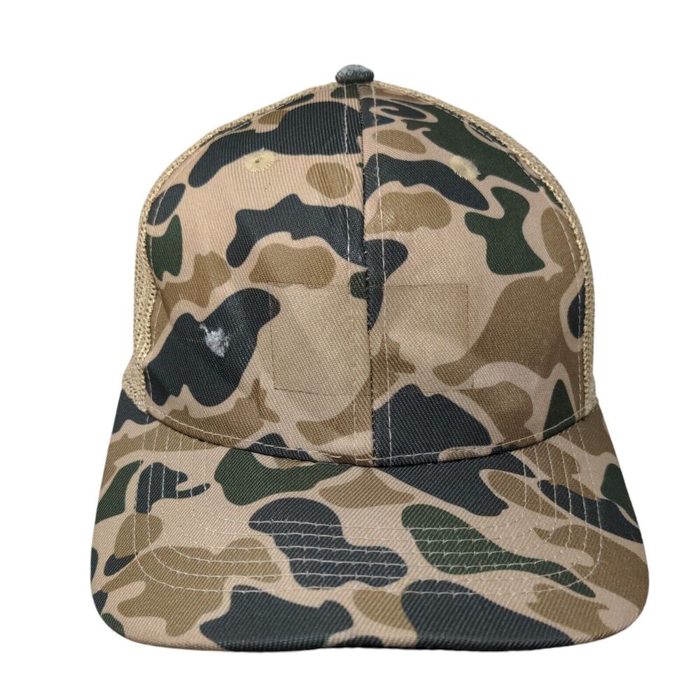 Riverbed Threads Snapback Mesh Back Trucker Hat Camouflage One Size